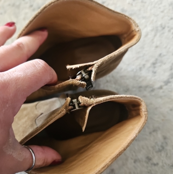 Isabel Marant Womens Tan Dicker  Suede Calfskin Leather Designer Ankle Bootie 37 - Picture 10 of 14